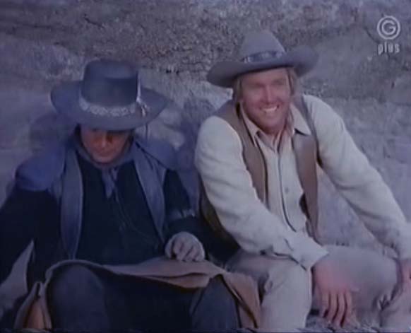 Cameron Mitchell and Denny Miller in High Chaparral