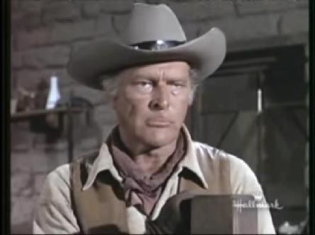 Cmeron Mitchell and Leif Erickson in The High Chaparral